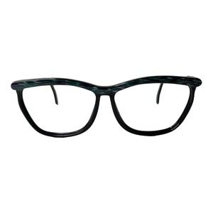 Versace MOD‎ VINTAGE RARE Eyeglasses Green Black Tortoise 57-14 H5594